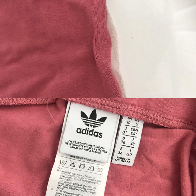 adidas(アディダス)のアディダス　レギンス  ピンク　M レディースのレッグウェア(レギンス/スパッツ)の商品写真