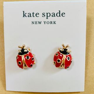 ケイトスペードニューヨーク(kate spade new york)の【新品未使用】kate spade てんとう虫ピアス(ピアス)