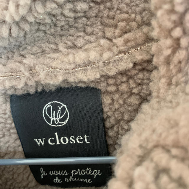 w closet(ダブルクローゼット)のフェイクレザー ボアジャケット レディースのジャケット/アウター(その他)の商品写真