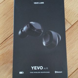 YEVO AIR ブラック ワイヤレスイヤホン Bluetooth(ヘッドフォン/イヤフォン)