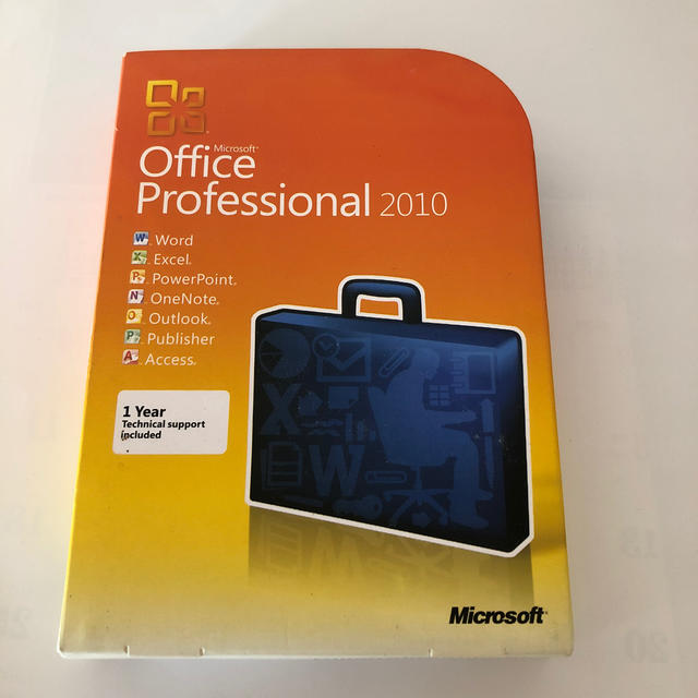 Microsoft(マイクロソフト)のオフィスプロフェッショナル2010 DVD スマホ/家電/カメラのPC/タブレット(PC周辺機器)の商品写真