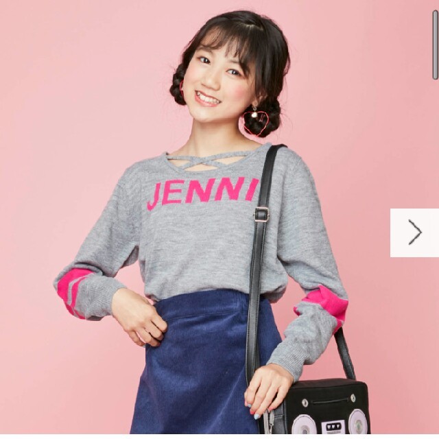 JENNI(ジェニィ)の今季 今期 ジェニィラブ 洗える ニット キッズ/ベビー/マタニティのキッズ服女の子用(90cm~)(ニット)の商品写真