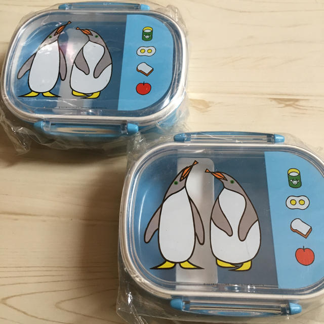 ペンギンさん お弁当箱 2個 双子ちゃんに！ インテリア/住まい/日用品のキッチン/食器(弁当用品)の商品写真