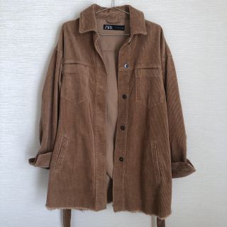 ザラ(ZARA)のZARA コーデュロイジャケット(ミリタリージャケット)