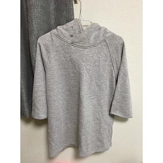 ビブジョー(VIBGYOR)のビブジョー　ボタン付　パーカー(Tシャツ/カットソー(七分/長袖))