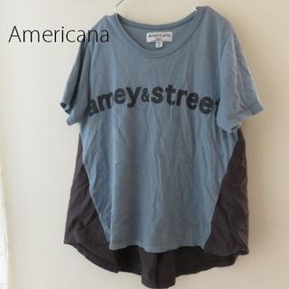 アメリカーナ(AMERICANA)のAmericana アメリカーナ　異素材ドッキング　Tシャツ　シャツ(Tシャツ(半袖/袖なし))