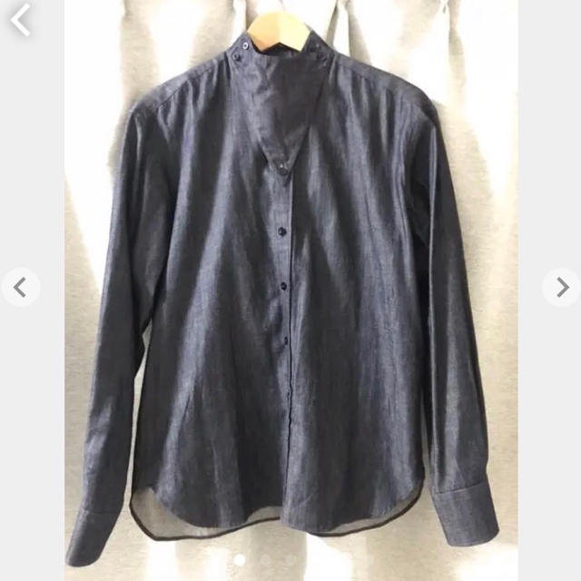 HYKE(ハイク)の【び 様専用】HYKE / Triangle Collar インディゴシャツ レディースのトップス(シャツ/ブラウス(長袖/七分))の商品写真