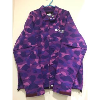 アベイシングエイプ(A BATHING APE)のAPE パープルカモ　紫迷彩　ジャケット(ナイロンジャケット)