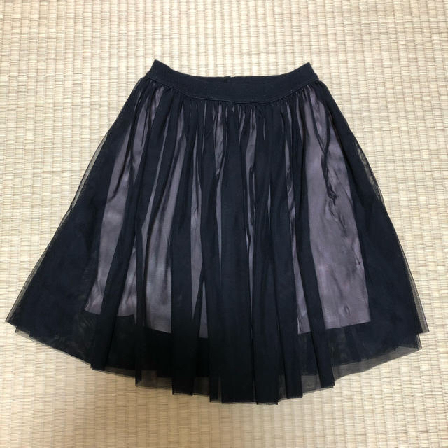 ZARA(ザラ)のZARA ザラ★ブラック チュールスカート 140 キッズ/ベビー/マタニティのキッズ服女の子用(90cm~)(スカート)の商品写真