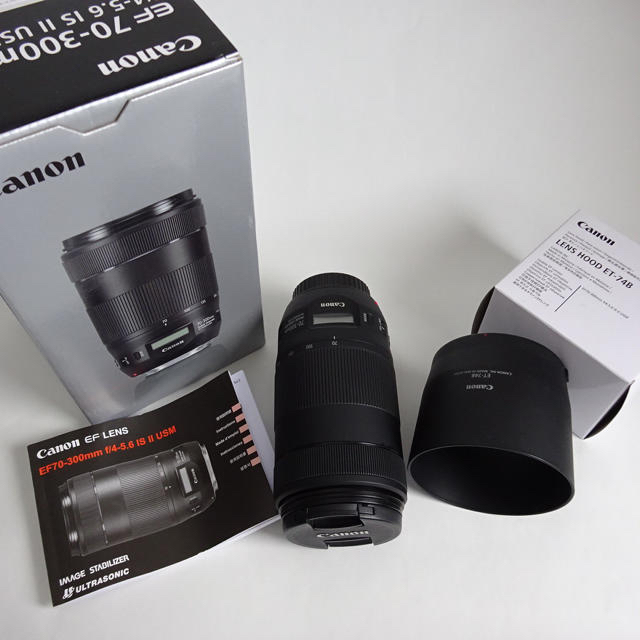 キヤノン EF70-300mm F4-5.6 IS II USMと純正フード 高級ブランド www