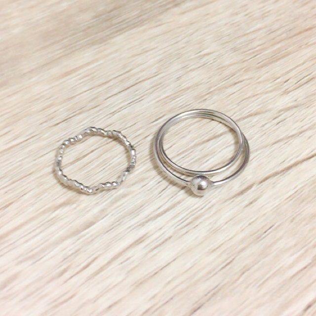 指輪2こセット レディースのアクセサリー(リング(指輪))の商品写真