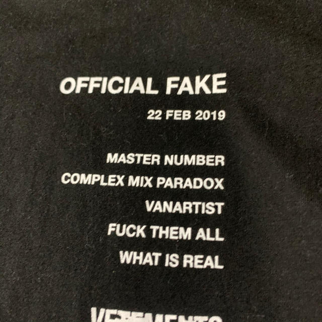 RAF SIMONS(ラフシモンズ)のmaster number vetements Tシャツ メンズのトップス(Tシャツ/カットソー(半袖/袖なし))の商品写真