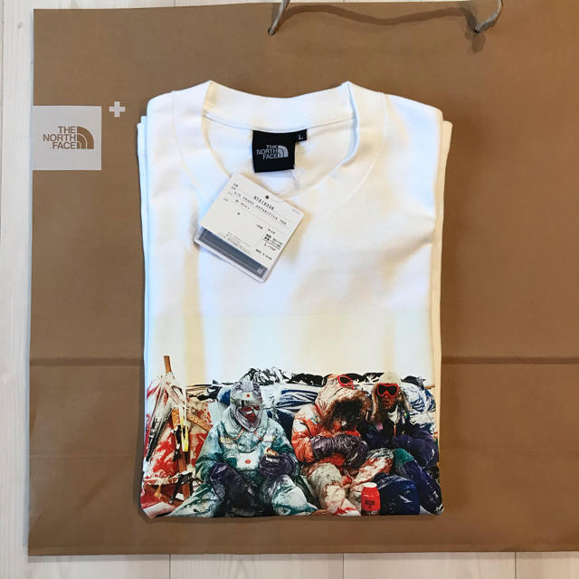 THE NORTH FACE(ザノースフェイス)の[L] Trans Antarctica Tee White 白 ノース メンズのトップス(Tシャツ/カットソー(半袖/袖なし))の商品写真