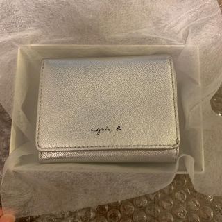 アニエスベー(agnes b.)のアニエスベーagnes b.ミニウォレット 三つ折り財布 シルバー (財布)