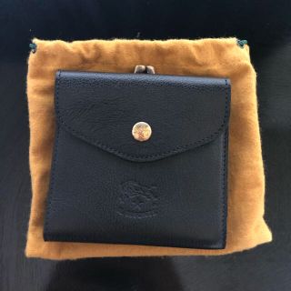 イルビゾンテ(IL BISONTE)のIL BISONTE WALLET イルビゾンテ　2つ折り財布　黒　新品　未使用(折り財布)