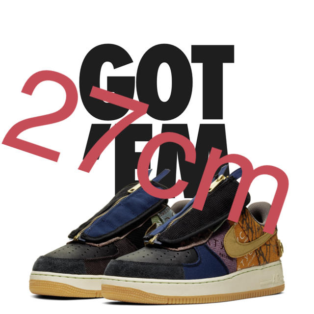 TRAVIS SCOTT × NIKE AIR FORCE 1 LOWスニーカー