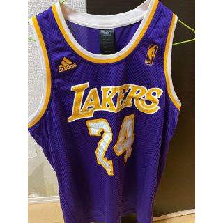 アディダス(adidas)のlakers ゲームシャツ　コービーブライアント(Tシャツ/カットソー(半袖/袖なし))