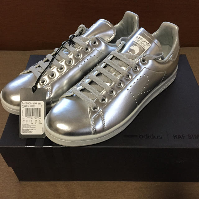 27新品 adidas by RAF SIMONS スタンスミス シルバー