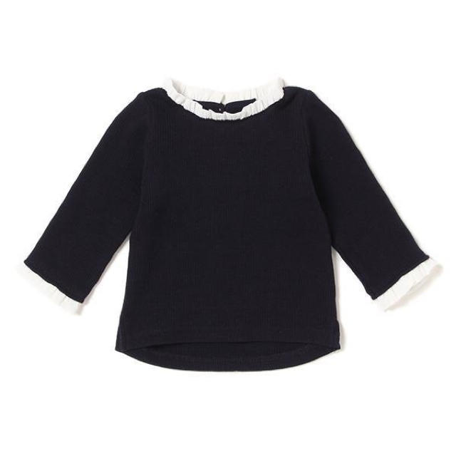 petit main(プティマイン)の新品！プティマイン  フリル付きカットソー キッズ/ベビー/マタニティのキッズ服女の子用(90cm~)(Tシャツ/カットソー)の商品写真