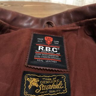 R.B.C ライダースジャケット レザージャケット 革ジャン bckediri