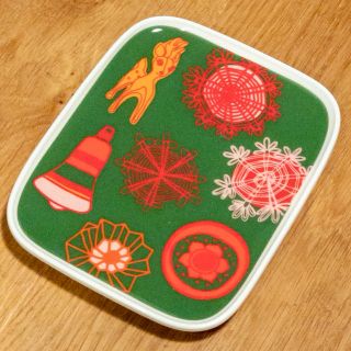 マリメッコ(marimekko)の未使用 マリメッコ クリスマス バンビ オーナメント柄プレートmarimekko(食器)