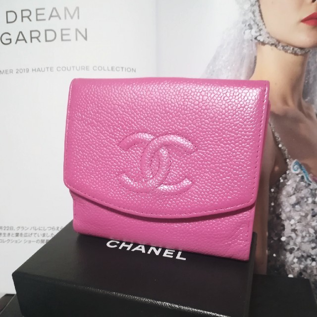 CHANEL(シャネル)の感謝SALE♥人気♥シャネルキャビアスキンデカココピンク レディースのファッション小物(財布)の商品写真