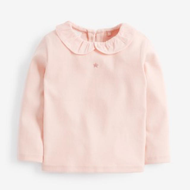 NEXT(ネクスト)の新品!ネクスト 襟付き カットソー ピンク キッズ/ベビー/マタニティのベビー服(~85cm)(シャツ/カットソー)の商品写真