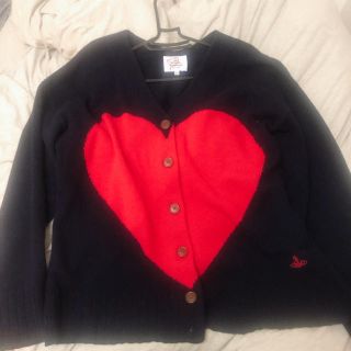 ヴィヴィアンウエストウッド(Vivienne Westwood)のレッドレーベル♥︎今季♥︎ハートカーディガン(カーディガン)