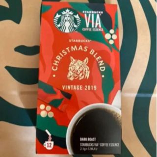 スターバックスコーヒー(Starbucks Coffee)のスターバックスヴィア　クリスマスブレンド 12本入り(コーヒー)