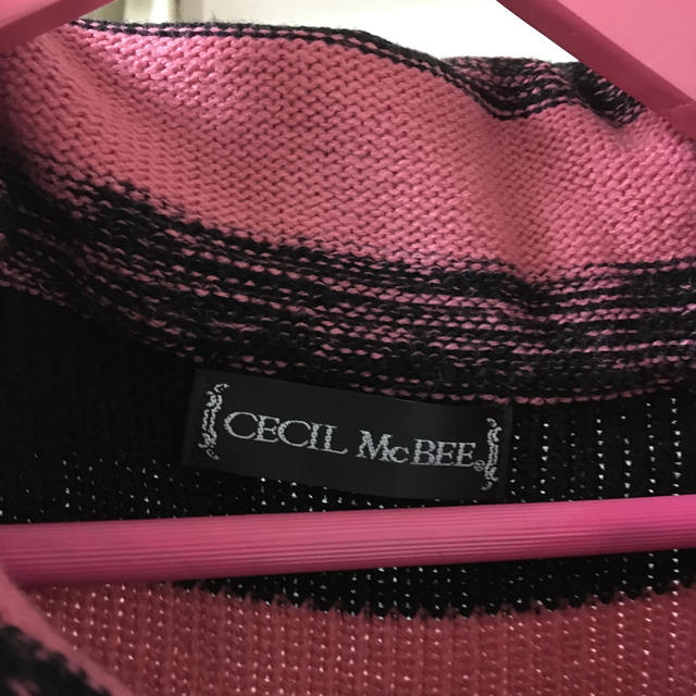 CECIL McBEE(セシルマクビー)のCECIL Mc BEE ニットワンピース レディースのワンピース(ミニワンピース)の商品写真