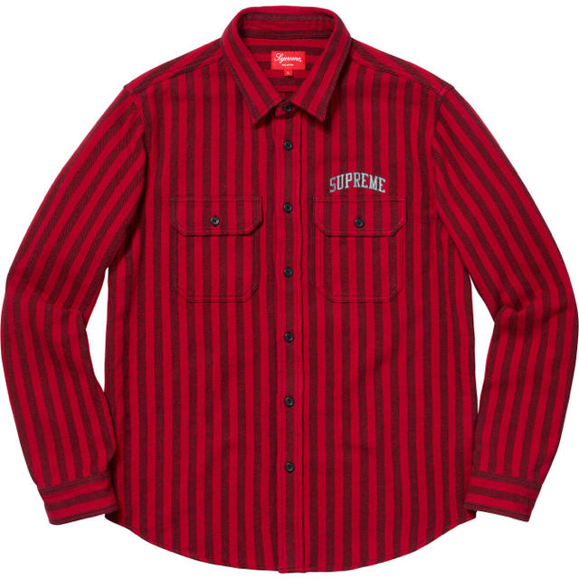 Supreme Stripe Heavyweight Flannel ネルシャツ