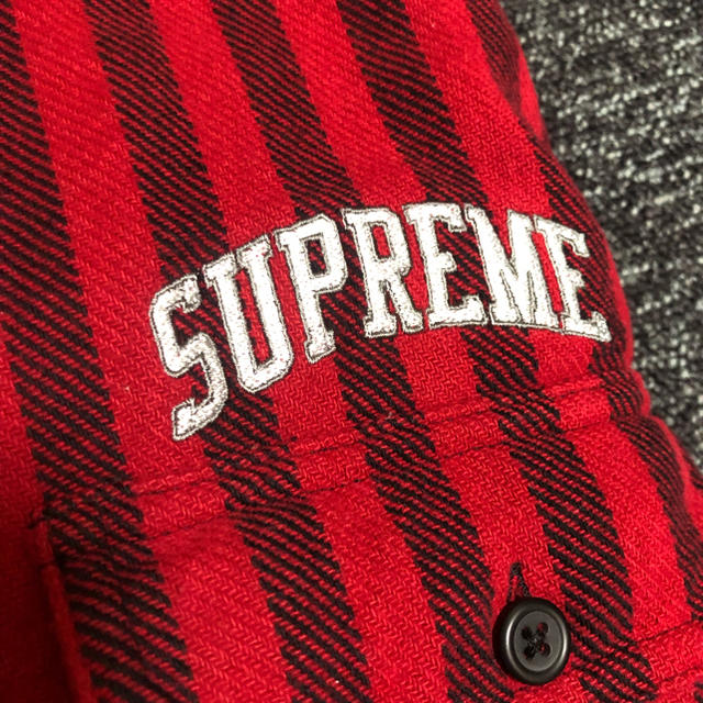 Supreme   Supreme Stripe Heavyweight Flannel ネルシャツの通販 by