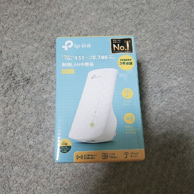 IODATA(アイオーデータ)の〈値下げ〉無線LAN中継機 tp-link RE200 TP-Link  スマホ/家電/カメラのPC/タブレット(PC周辺機器)の商品写真