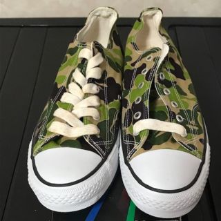 アベイシングエイプ(A BATHING APE)のベイプスタ緑カモ LOW(スニーカー)