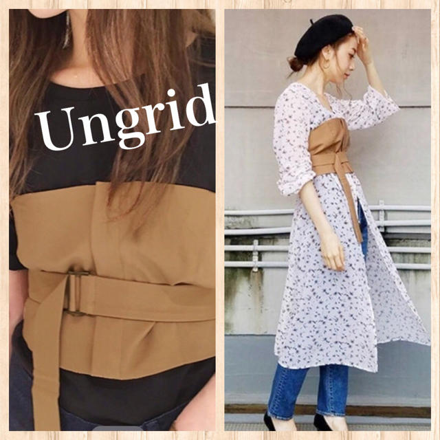 Ungrid(アングリッド)の新品タグ付＊Ungrid 2wayベルトビスチェ レディースのファッション小物(ベルト)の商品写真