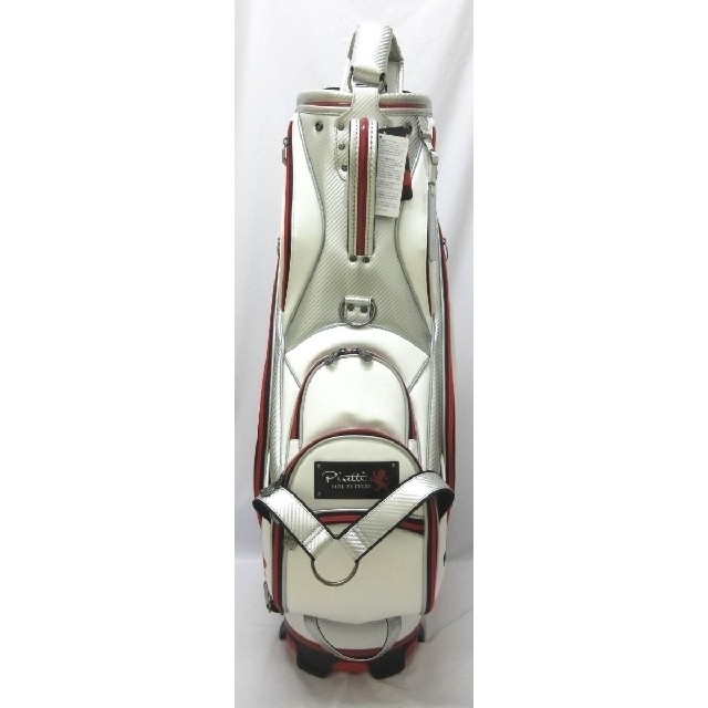 Piretti(ピレッティ)の【2019年モデル】ピレッティ キャディバッグ 白　ホワイト PR-CB0004 スポーツ/アウトドアのゴルフ(バッグ)の商品写真