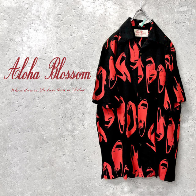 WACKO MARIA(ワコマリア)の【USED】希少 Aloha Blossom heel design shirt メンズのトップス(シャツ)の商品写真