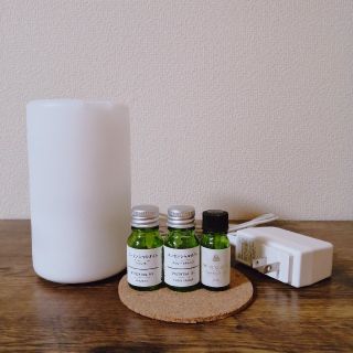 ムジルシリョウヒン(MUJI (無印良品))の【人気のエッセンシャルオイル3本セット付】無印良品　ディフューザー　オイルセット(アロマディフューザー)