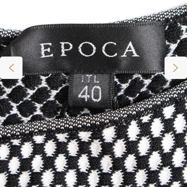 EPOCA ノースリーブワンピース 白 黒