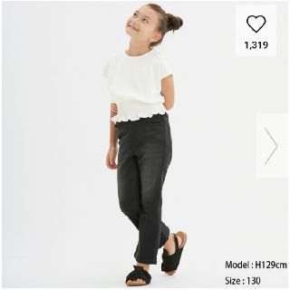 ジーユー(GU)の新品✨GU👖デニム 120(パンツ/スパッツ)