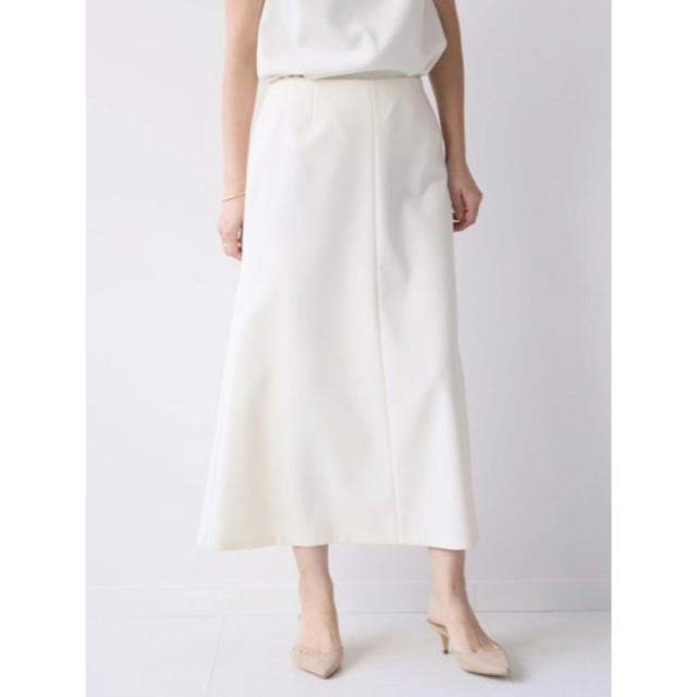 DEUXIEME CLASSE(ドゥーズィエムクラス)のrotta様専用　ドゥーズィエムクラス Flareスカート ホワイト36 レディースのスカート(ロングスカート)の商品写真