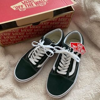 ヴァンズ(VANS)の☆新品☆ バンズ オールドスクール  ダークグリーン -23.5cm-(スニーカー)