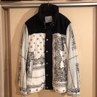 サカイ(sacai)のsacai man 19ss ペイズリーブルゾン サイズ１ ダウン(ブルゾン)