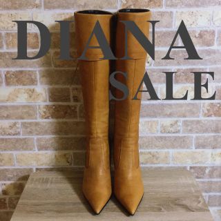 ダイアナ(DIANA)のDIANA ダイアナ ブーツ ブラウン 24cm レザー(ブーツ)