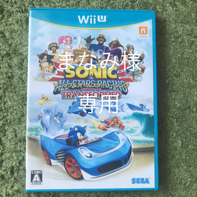 Wii U(ウィーユー)のWii U ソニック&オールスターレーシング エンタメ/ホビーのゲームソフト/ゲーム機本体(家庭用ゲームソフト)の商品写真