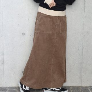 ダブルクローゼット(w closet)のw closet コーデュロイスカート(ロングスカート)