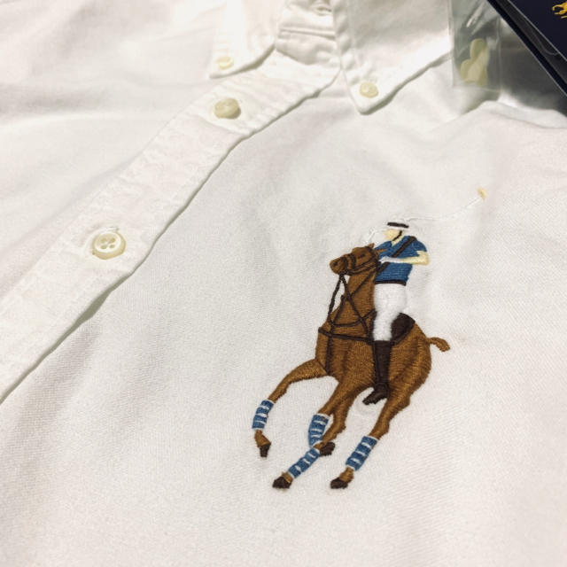 POLO RALPH LAUREN(ポロラルフローレン)のポロ ラルフローレン マルチポニーシャツ /Whi S.M メンズのトップス(シャツ)の商品写真