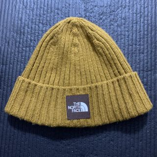 ザノースフェイス(THE NORTH FACE)のノースフェイス  ニット帽　マスタード色(ニット帽/ビーニー)