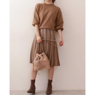 プロポーションボディドレッシング(PROPORTION BODY DRESSING)の新品　プロポーションボディドレッシング　ニット　セットアップ　キャメル　大特価(セット/コーデ)