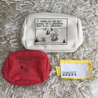 スヌーピー(SNOOPY)の🎵スヌーピー×フリークスストアポーチ3点セット(ポーチ)